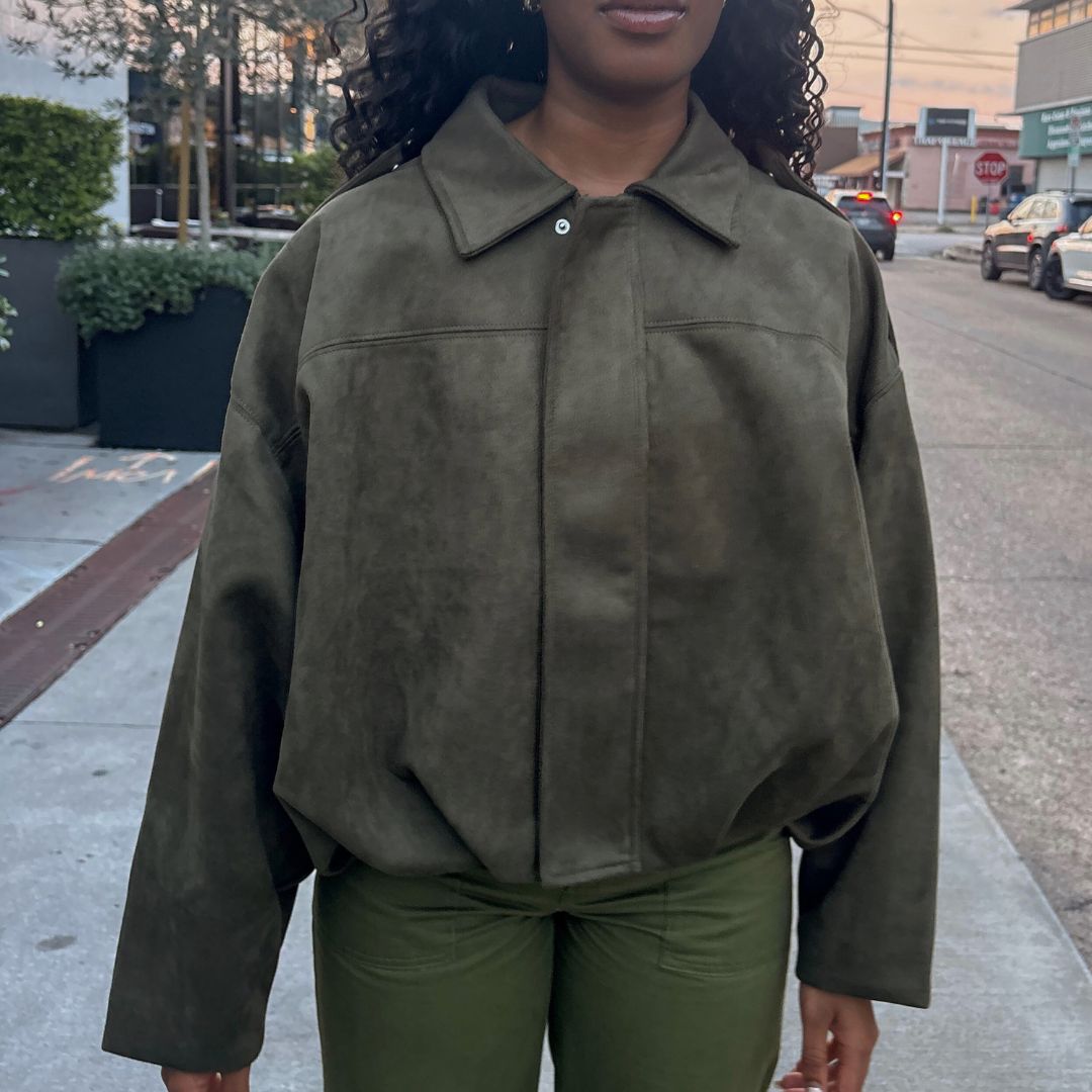 The Olive Green Oversized Jacket