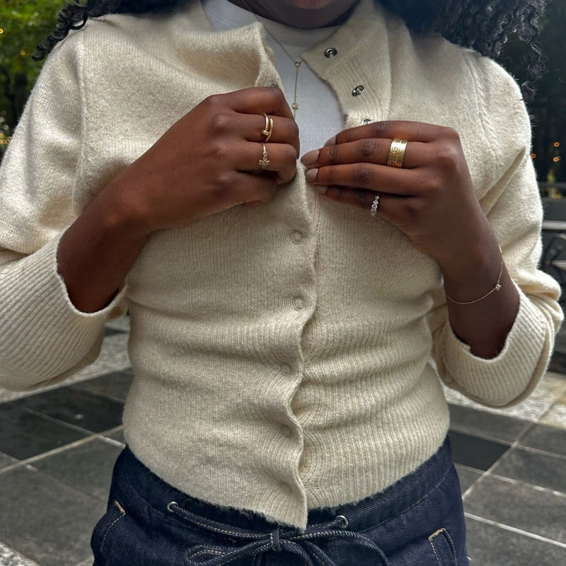 The Oat Button Up Cardigan