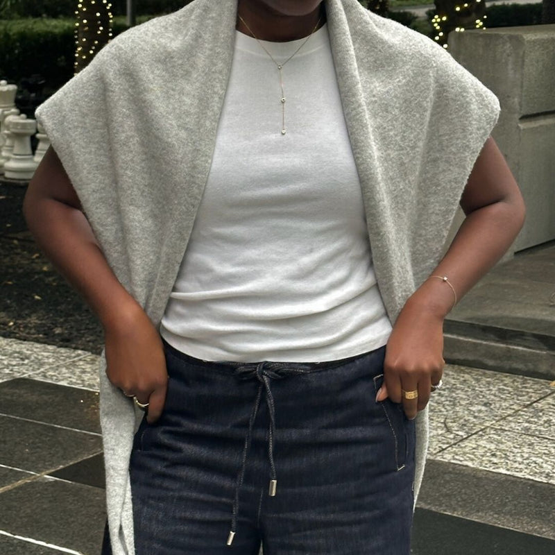 The Gray Triangle Scarf