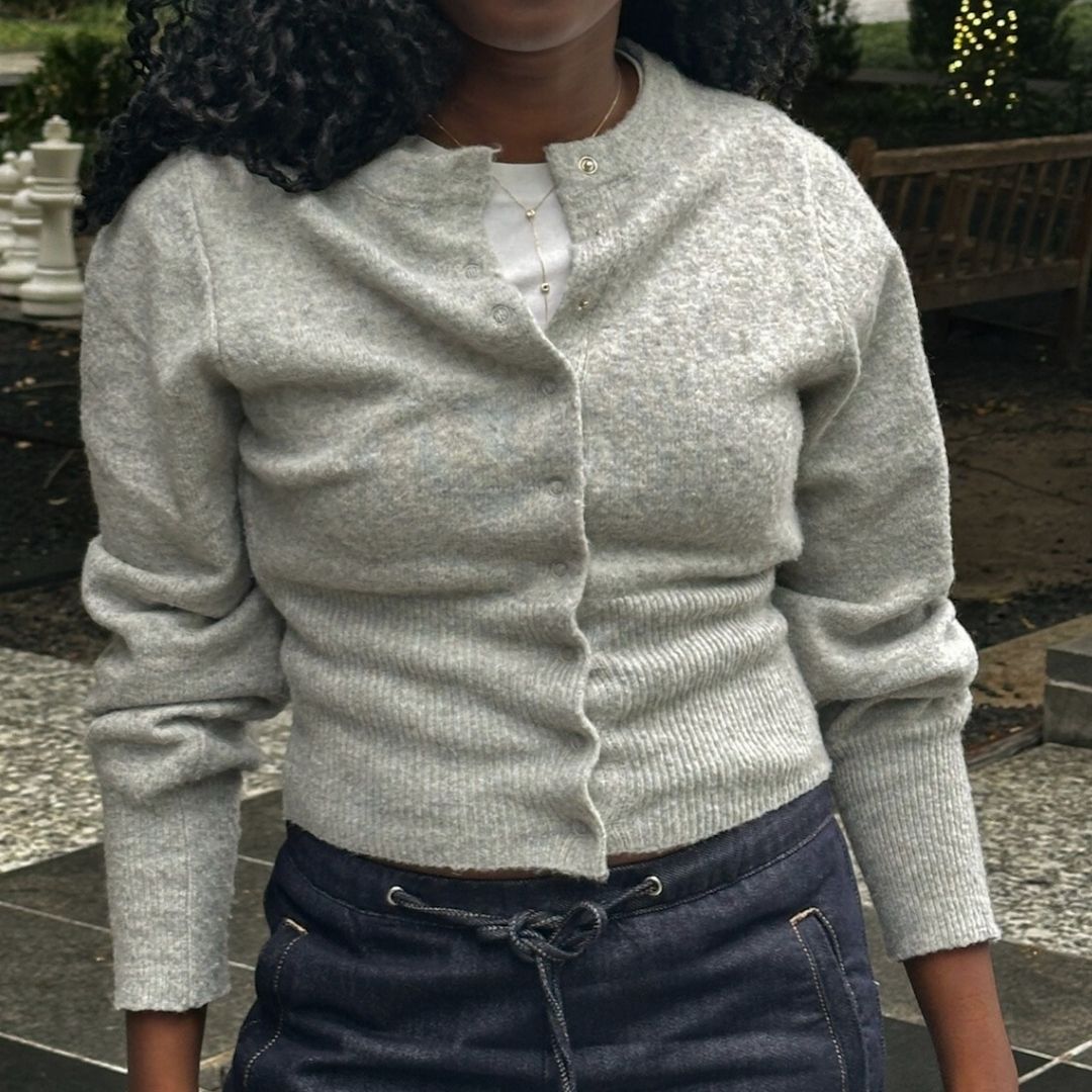 The Gray Button Up Cardigan