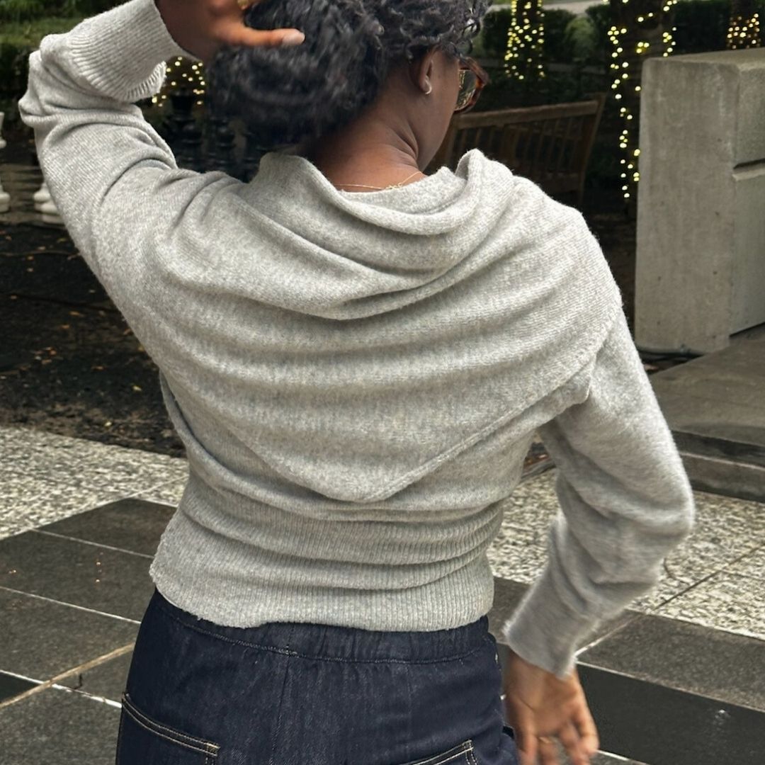 The Gray Triangle Scarf