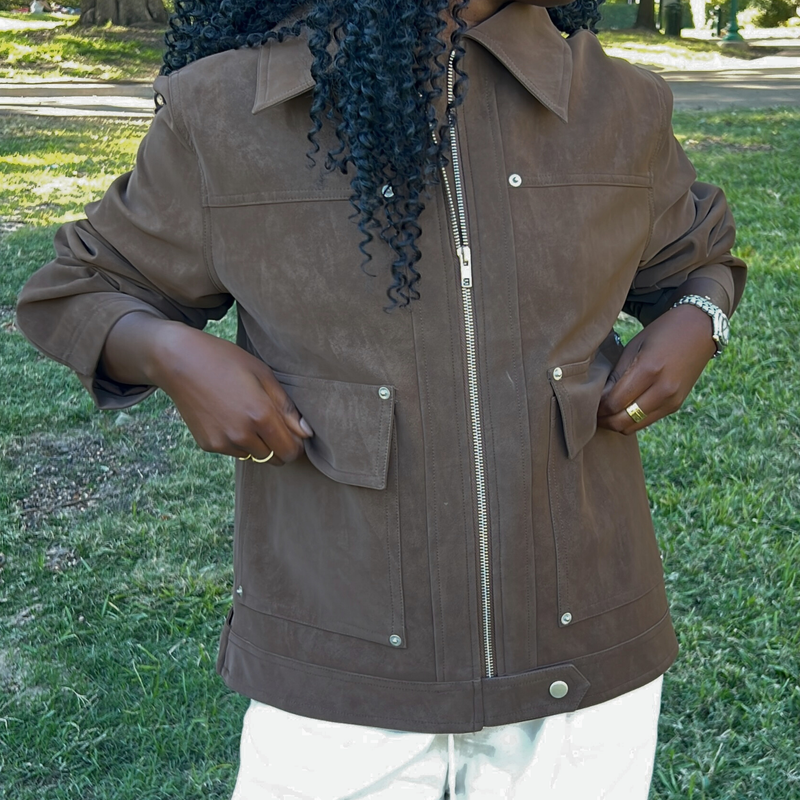 The Chocolate Structured Jacket