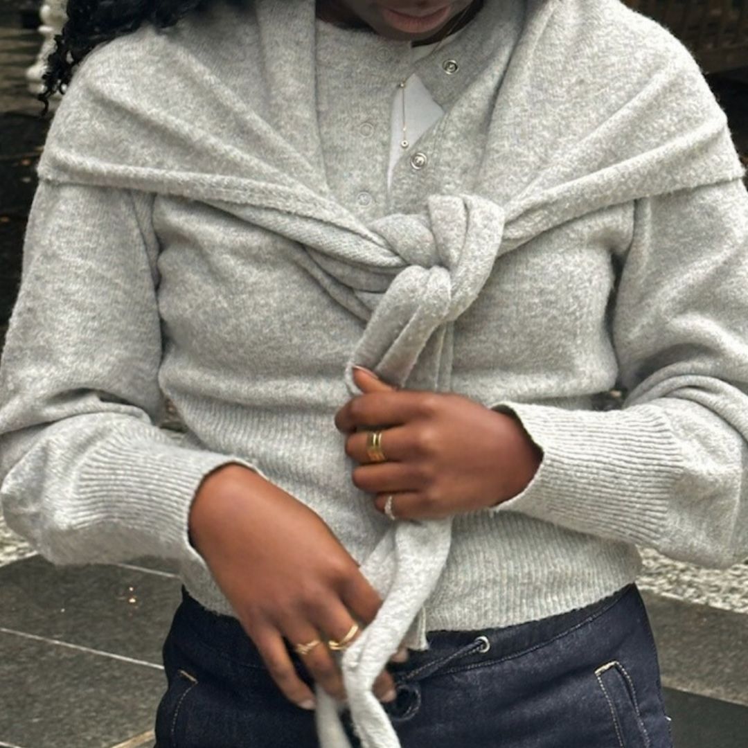 The Gray Button Up Cardigan