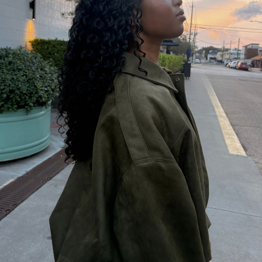 The Olive Green Oversized Jacket