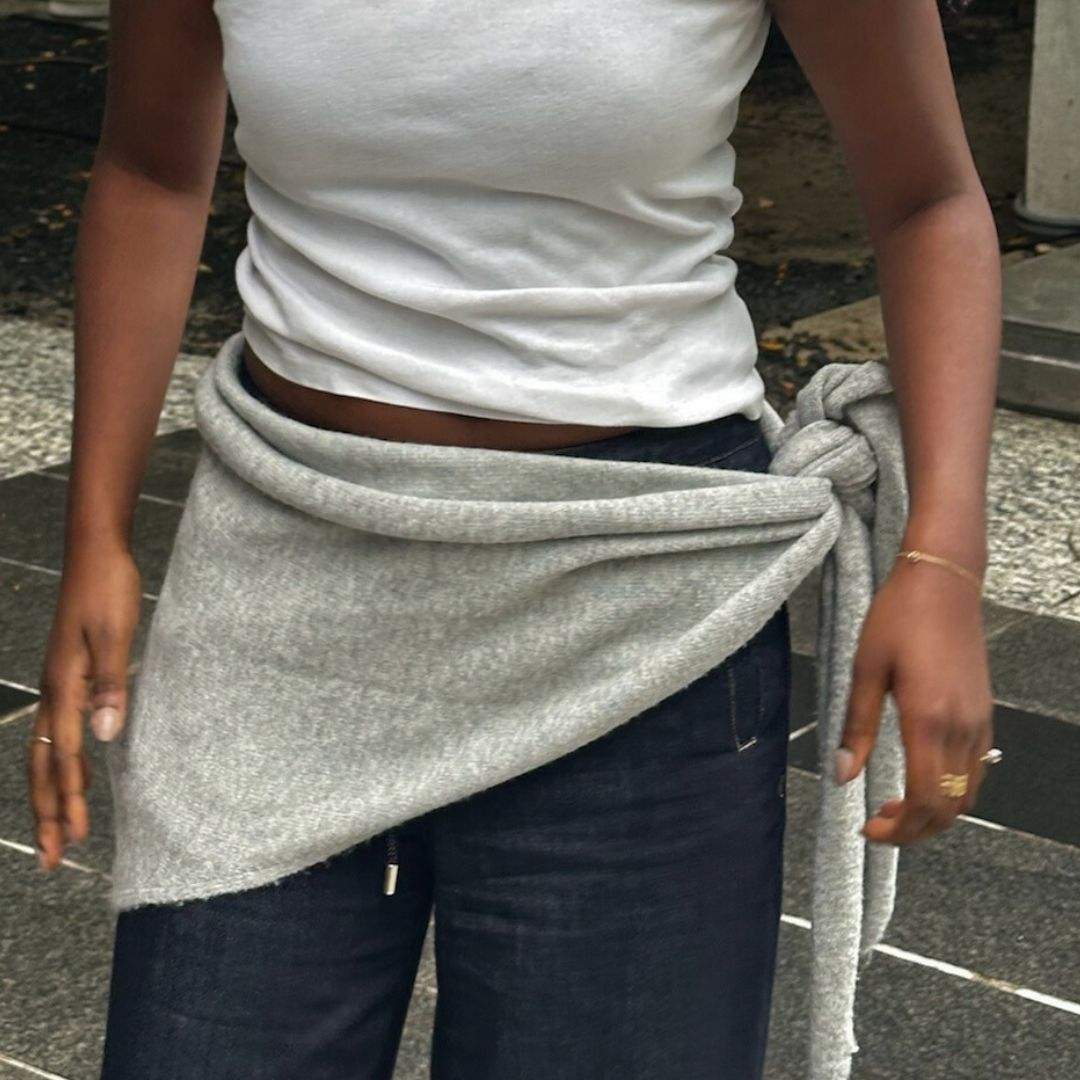 The Gray Triangle Scarf