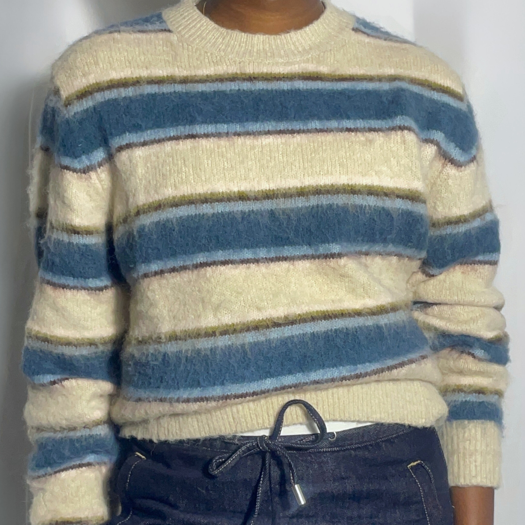 The Stripe Mohair Knit Sweater