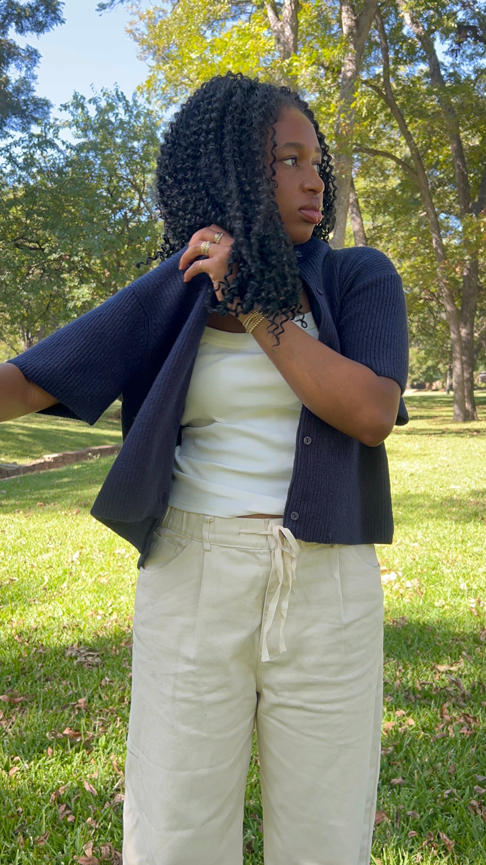 The Navy Cardigan