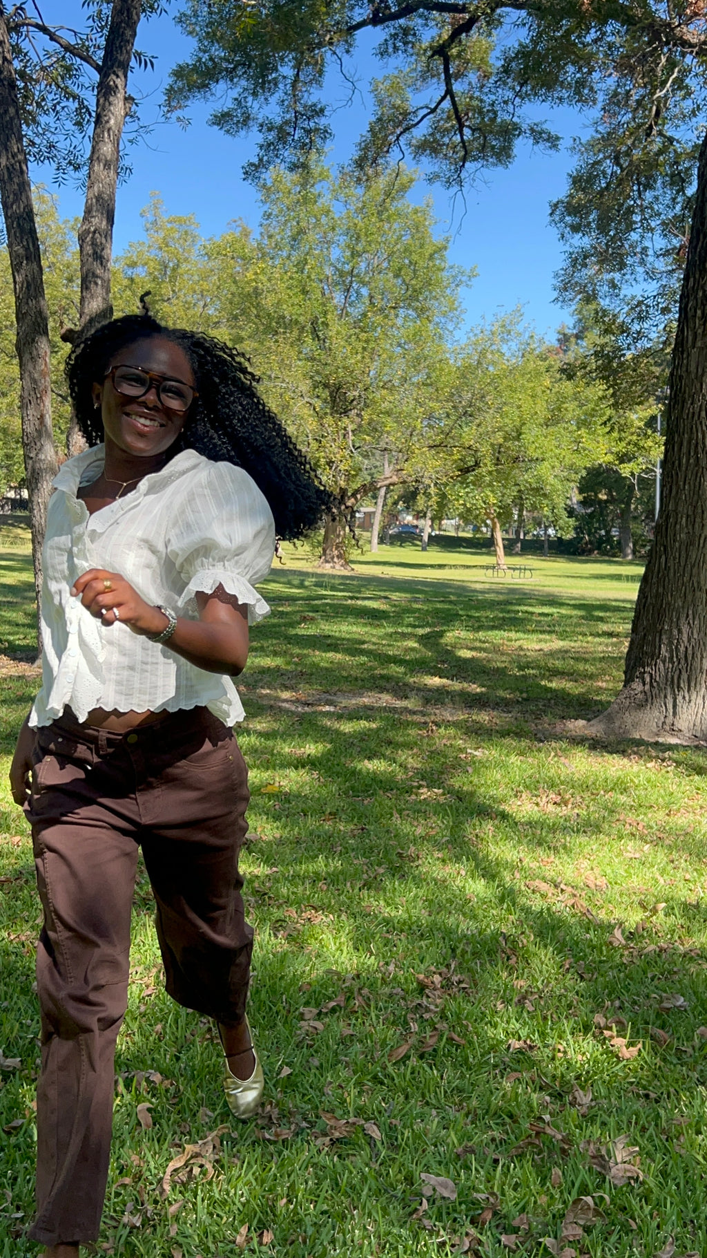 The White Ruffle Blouse
