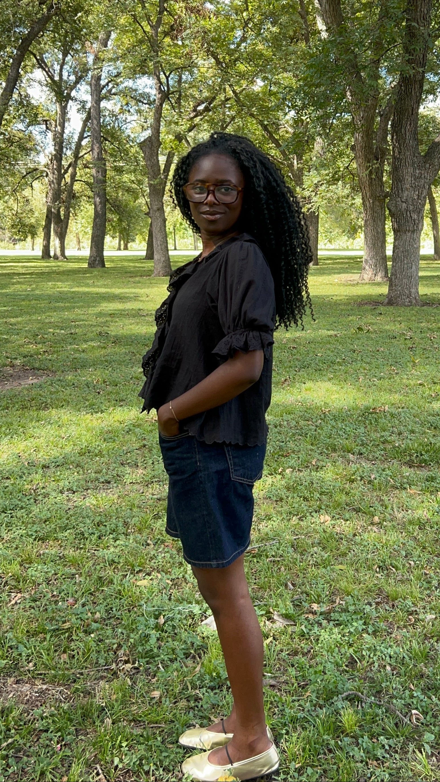 The Black Ruffle Blouse