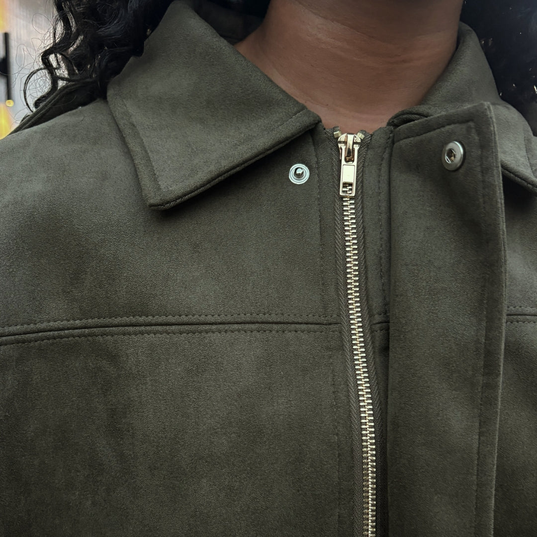 The Olive Green Oversized Jacket