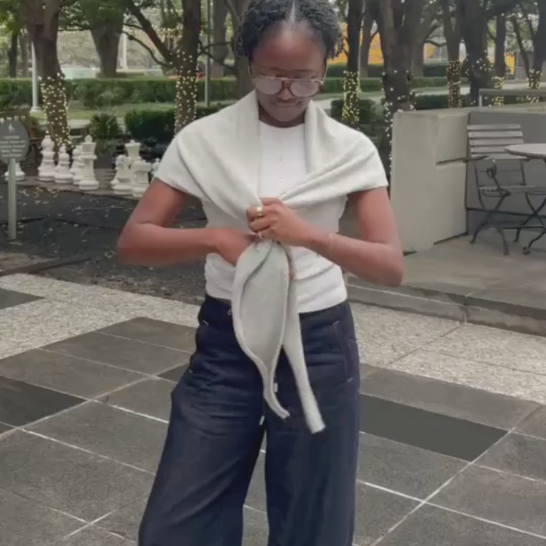 The Gray Triangle Scarf