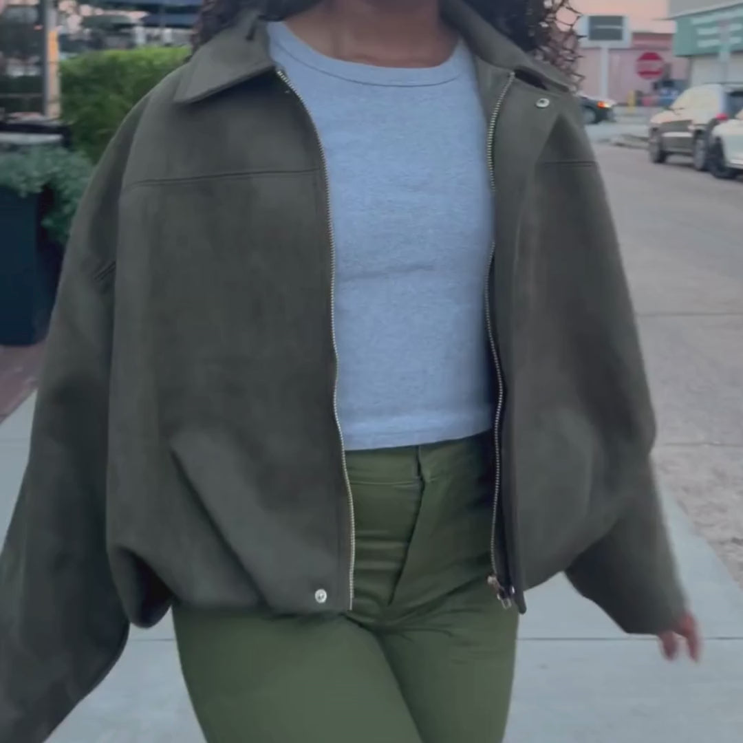 The Olive Green Oversized Jacket